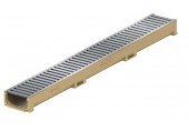 ACO Euroline mini žlab 1 m, H=5,8 cm, pozinkovaný můstkový rošt 416922