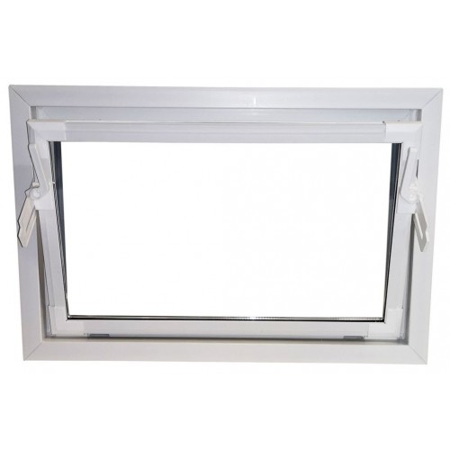 ACO sklepní celoplastové okno s IZO sklem 90 x 90 cm bílá