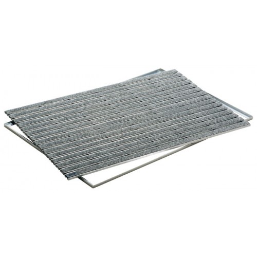 ACO Self Vario Indoor Rohožka 75 x 50 cm, AL profil, výplň plsť - šedá 37256