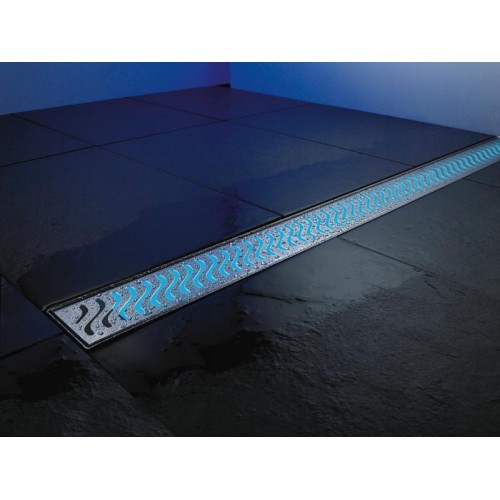 ACO ShowerDrain E Lightline osvětlení pro sprchové žlaby, modrá 9010.89.01