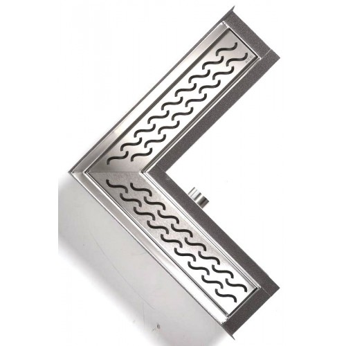 ACO ShowerDrain E designový rošt rohový, Hawaii 9010.56.20