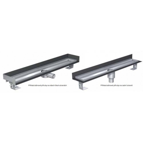 ACO ShowerDrain E žlab 900 mm, bez roštu, svislý odtok 9010.66.42