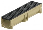 ACO Euroline 2.0 Žlab 0,5 m, H=10,4 cm, plastový rošt s Microgrip 416326