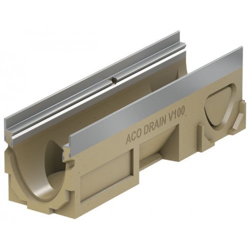 ACO Multiline Odvodňovací žlab V100S, 500 mm, hrana z pozink. oceli 12342