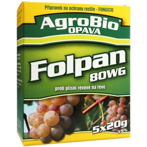 AgroBio FOLPAN 80 WG proti plísni révové v révě vinné 5x20 g