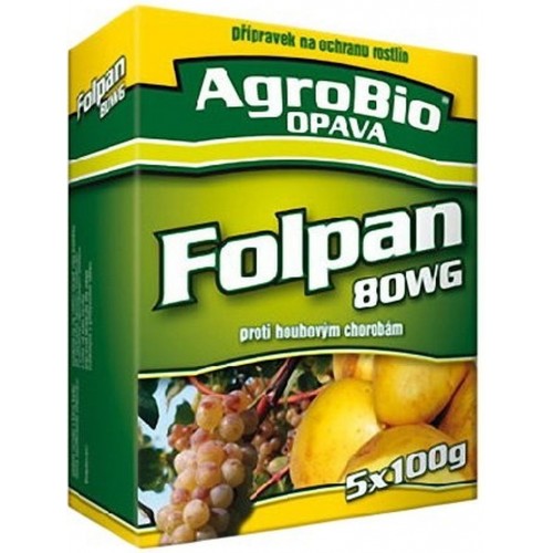 AgroBio FOLPAN 80 WG proti plísni révové v révě vinné 5x100 g