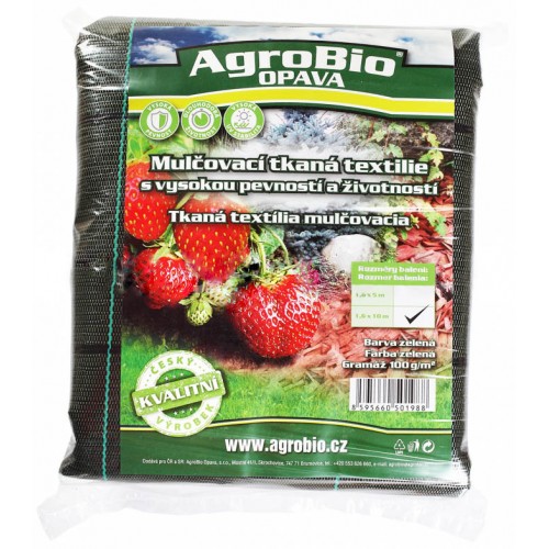 AgroBio tkaná textilie 100 g/m2 1,6x5 m, zelená