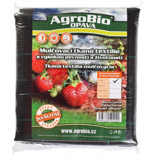 AgroBio tkaná textilie 100 g/m2 2x5 m, černá AgroBio tkaná textilie 100 g/m2 2x5 m, černá