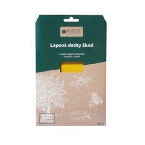 AgroBio BIOCONT žluté lepové desky, 5 ks 011010 AgroBio BIOCONT žluté lepové desky, 5 ks 011010