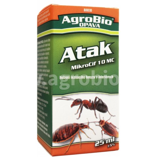 AgroBio ATAK MikroCif 10 MC hubení rusa domácího a lezoucího hmyzu, 25 ml 002159