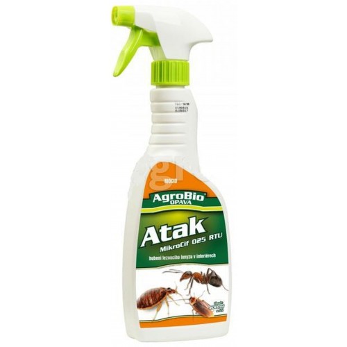 AgroBio ATAK MikroCif 025 RTU hubení rusa domácího a lezoucího hmyzu, 400 ml/R 002161
