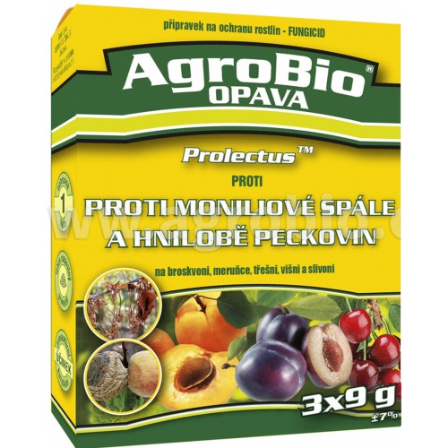 AgroBio PROTI moniliové spále a hnilobě peckovin (Prolectus), 3x9 g 003291