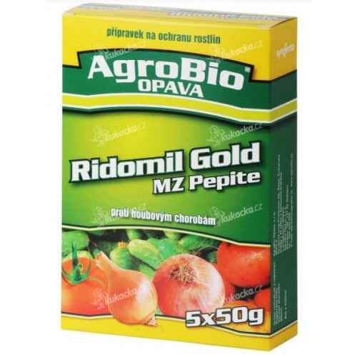 AgroBio RIDOMIL GOLD MZ Pepite proti houbovým chorobám, 5x50 g 003142