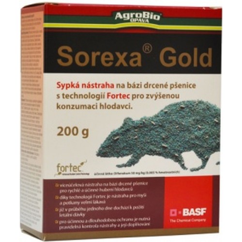 AgroBio SOREXA Gold (zrní) návnada, jed 200 g AgroBio SOREXA Gold (zrní) návnada, jed 200 g