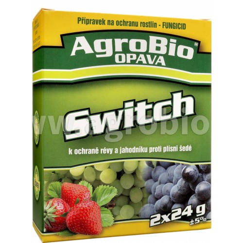 AgroBio SWITCH ochrana révy vinné a jahodníku proti plísni šedé, 2x24 g 003271