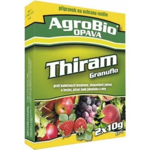 AgroBio THIRAM GRANUFLO 2x10 g Fungicid k ochraně broskvoní, jabloní, jahodníku 003228