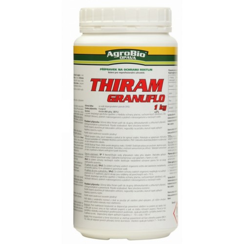 AgroBio THIRAM GRANUFLO 1 kg Fungicid k ochraně broskvoní, jabloní, jahodníku 003243
