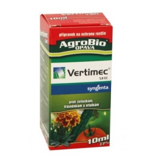 AgroBio VERTIMEC 1,8 EC insekticid proti sviluškám, třásněnkám a vrtalkám 10 ml 001065