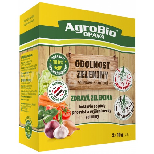 AgroBio ZDRAVÁ zelenina, odolnost zeleniny, 1x10 g + 1x10 g AgroBio ZDRAVÁ zelenina, odolnost zeleniny, 1x10 g + 1x10 g
