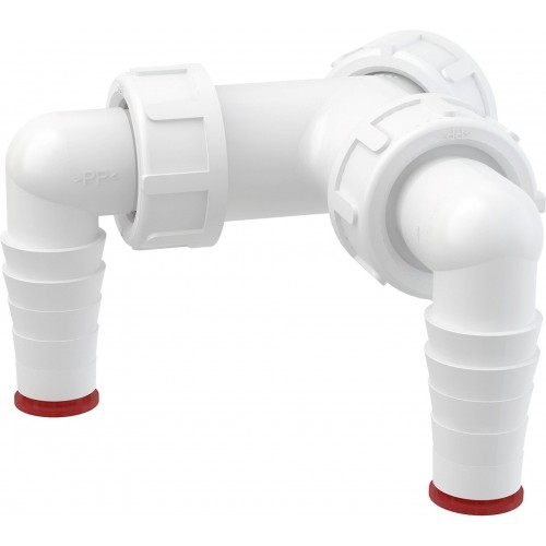 ALCAPLAST Dvojité kolínko G1"/17-23 P148