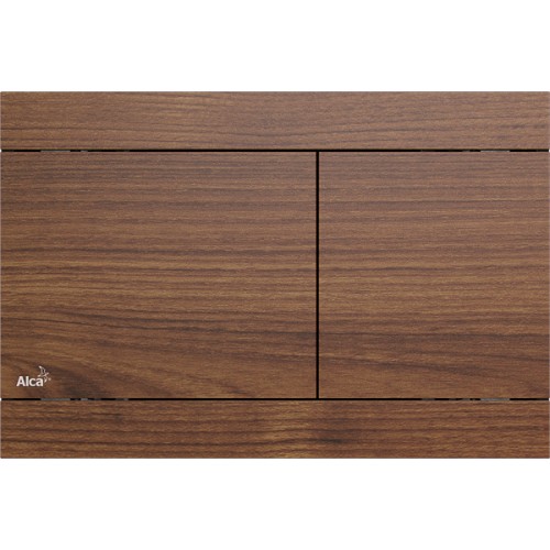 ALCAPLAST Flat Wood Ovládací tlačítko pro předstěnové systémy, kov-dekor dřeva FUN-TEAK