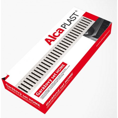 ALCAPLAST Home Venkovní žlab - garážový set 1000mm s bočním odtokem AVZ-G101B ALCAPLAST Home Venkovní žlab - garážový set 1000mm s bočním odtokem AVZ-G101B