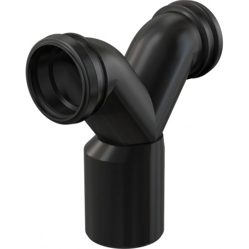 ALCAPLAST Spojovací dvojité koleno 90° s t ěsněním a ochr. zátkami pro závěsné WC M909