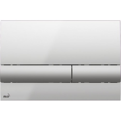 ALCAPLAST Ovládací tlačítko chrom -lesk/mat k splachovacím nádržkám M1713 ALCAPLAST Ovládací tlačítko chrom -lesk/mat k splachovacím nádržkám M1713