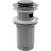 ALCAPLAST výpusť umyvadlová click/clack 5/4" celokovová s přepadem, malá zátka A391