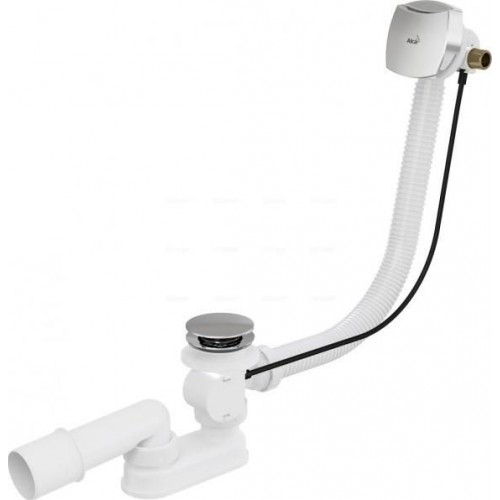 ALCAPLAST Sifon vanový automat s napouštěním přepadem kov A564KM1 80 ALCAPLAST Sifon vanový automat s napouštěním přepadem kov A564KM1 80