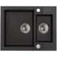 ALVEUS ROCK 80 kuchyňský dřez granitový, 595x475 mm, černá