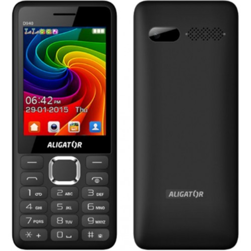 ALIGATOR D940 Dual SIM Mobilní telefon, Black 30015916