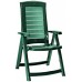ALLIBERT ARUBA Zahradní židle polohovací, 61 x 72 x 110 cm, tmavě zelená 17180080