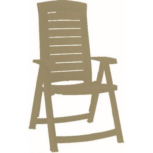 ALLIBERT ARUBA zahradní židle polohovací, cappuccino 17180080 ALLIBERT ARUBA zahradní židle polohovací, cappuccino 17180080