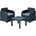 ALLIBERT Balkonový set ATLANTA grafit/šedá 213810