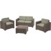 ALLIBERT CALIFORNIA 2 Seater set balkonový, cappuccino/písková 17192233
