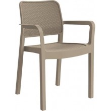 ALLIBERT SAMANNA zahradní židle, 53 x 58 x 83 cm, cappuccino 17199558