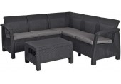 ALLIBERT CORFU RELAX Set zahradní, grafit/šedá 17202123