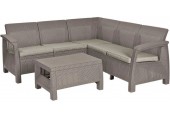 ALLIBERT CORFU RELAX Set zahradní, cappuccino/písková 17202123