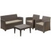 ALLIBERT CORONA Set zahradní, cappuccino/písková 17197872