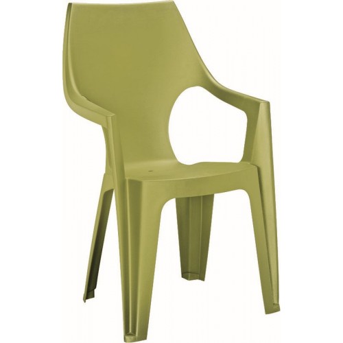 ALLIBERT DANTE zahradní židle s vysokým opěradlem, světle zelená 17187057