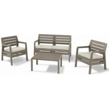 ALLIBERT DELANO Set zahradní, cappuccino/písková 17201088