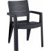 ALLIBERT IBIZA zahradní židle, 62 x 62 x 83 cm, grafit 17197867