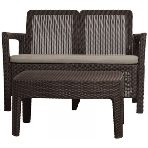 ALLIBERT TARIFA Set zahradní, hnědá/šedo-béžová 17203400 ALLIBERT TARIFA Set zahradní, hnědá/šedo-béžová 17203400