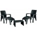 ALLIBERT Zahradní set LAGO MAXI relax antracit 218107