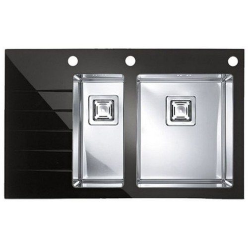 ALVEUS CRYSTALIX 20 kuchyňský dřez, 860 x 540 mm, pravý, černá 1099635 ALVEUS CRYSTALIX 20 kuchyňský dřez, 860 x 540 mm, pravý, černá 1099635