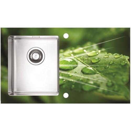 ALVEUS Karat 10 kuchyňský dřez nerez/sklo, 860 x 500 mm, levý, grafika 1102953