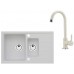 ALVEUS Set INTERMEZZO 70 dřez 780x480 mm + baterie AM 120, bílá