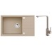 ALVEUS Set INTERMEZZO 130 dřez 780x480 mm + baterie AFRA, béžová