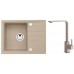 ALVEUS Set INTERMEZZO 30 dřez 620x480 mm + baterie AFRA, béžová